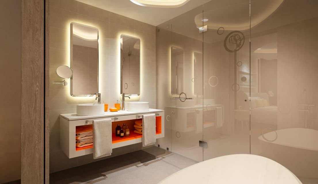 Swim up Pool Deck Level Connecting Suite